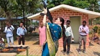 IPS Ankita Sharma: साड़ी पहनकर AK-47 से फायरिंग पर विवाद, पूर्व लेफ्टिनेंट जनरल ने उठाये सवाल