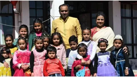 एसएसपी डॉ. मंजूनाथ टी.सी. ने नवरात्रि पर सपरिवार किया कन्या पूजन, माँ दुर्गा से माँगी सुख-समृद्धि