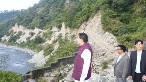 मुख्यमंत्री धामी ने किया अमृतपुर बायपास का निरीक्षण, कैंची धाम और नैनीताल जाने वालों को मिलेगी जाम से राहत