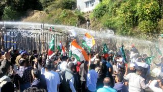 गैरसैंण में कांग्रेस का उग्र प्रदर्शन: विधानसभा घेराव कर धामी सरकार को घेरा